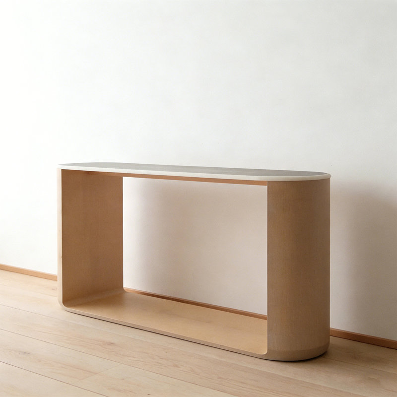 Modern Minimalist Practical Console Table, 31.5" H x 78.74" W x 13.78" D
