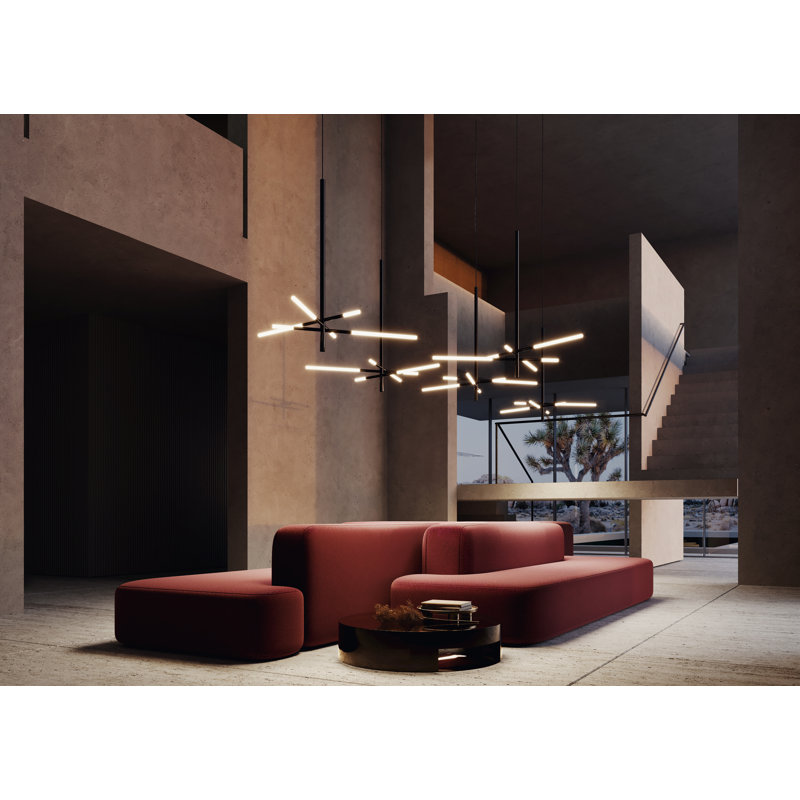 Bianca Suspension Lamp, Matt Black Silk Lacquered