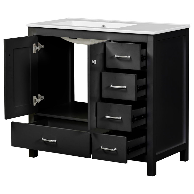 Meuble-lavabo 36 po avec lavabo en céramique