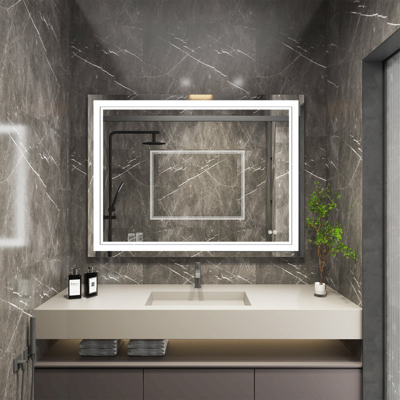 Miroir de salle de bain / miroir de salle de bain, 36 po x 48 po