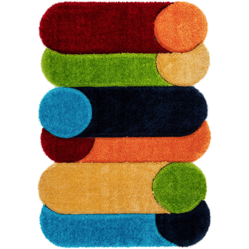 Pablo Geometric Indoor Rug, Rectangle 5'3" x 7'7"