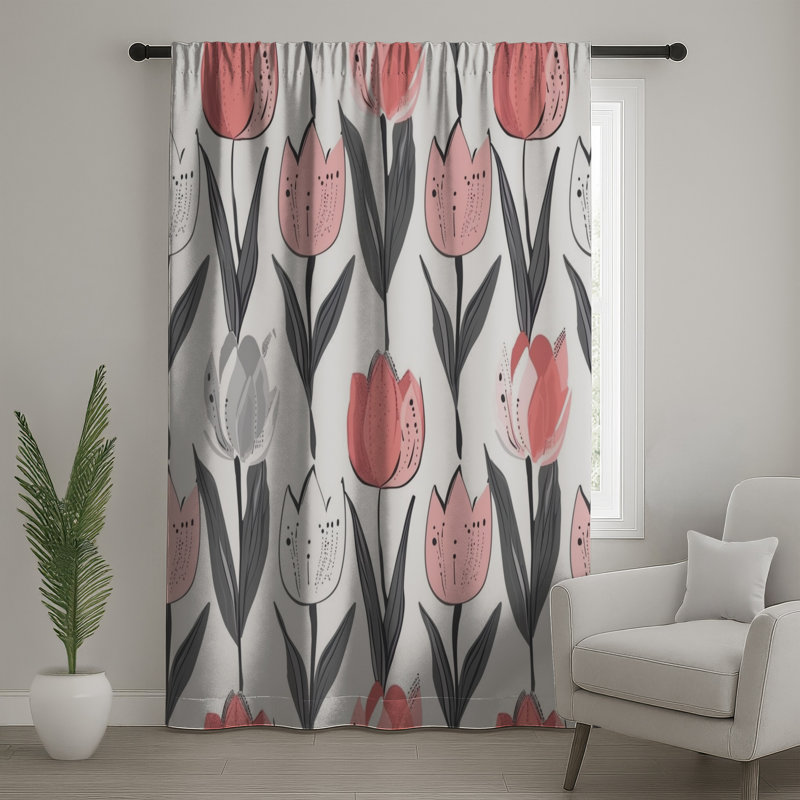 Rideaux Tulipe, 50 po x 80 po - 1 panneau, Transparent
