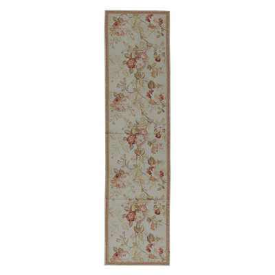 Handmade Wool Floral Area Rug