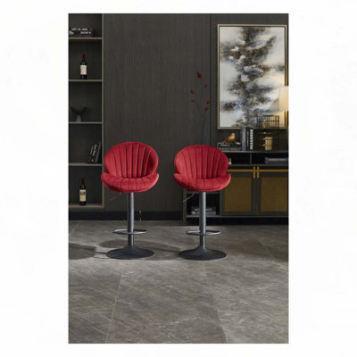 Tabourets réglables avec dossier et repose-pieds, chaises de bar à hauteur de comptoir pour la cuisine