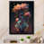 Impression noire sur toile encadrée sélectionné