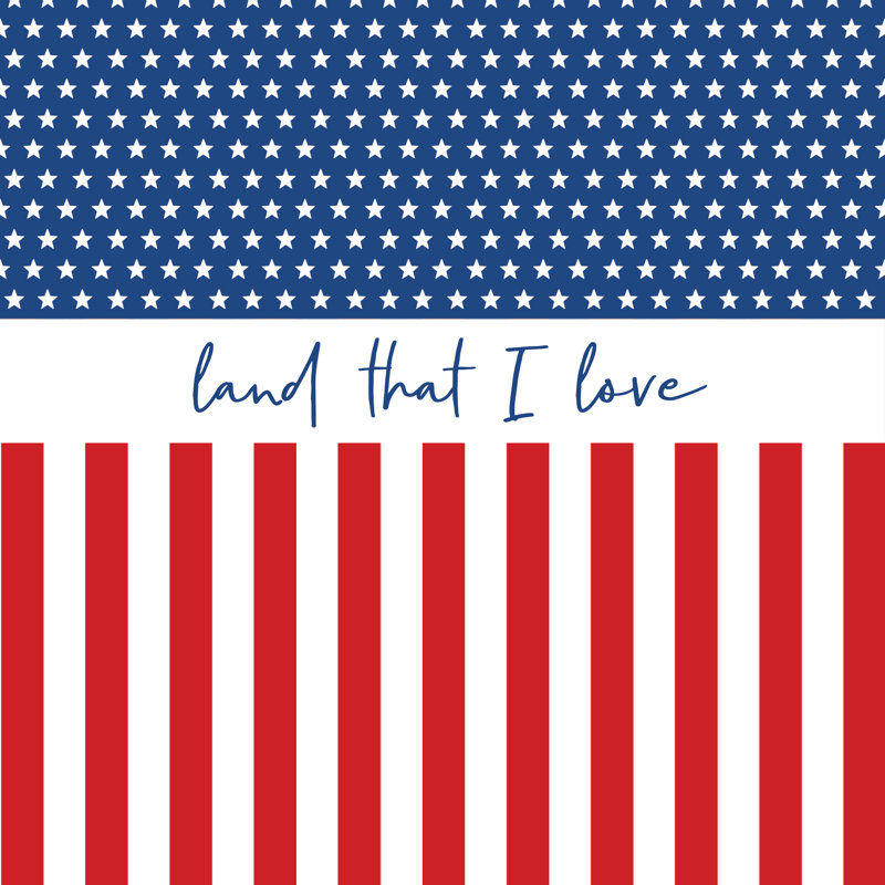 Land That I Love - Wrapped Canvas Print, 30cm H x 30cm W x 3.8cm D