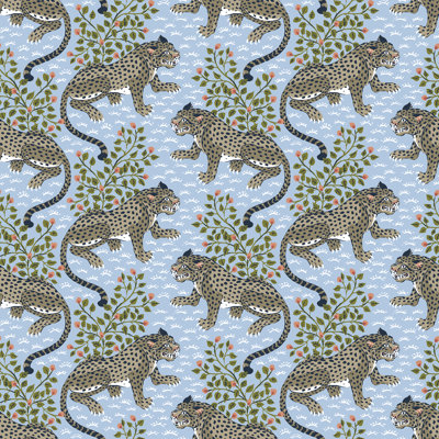 Light Blue Bagheera Peel & Stick Wallpaper