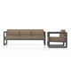 Smith Patio Sofa and Lounge Chair with Sunbrella® Cushions