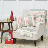 Cozy Nordic Christmas Red and Green Throw Blanket