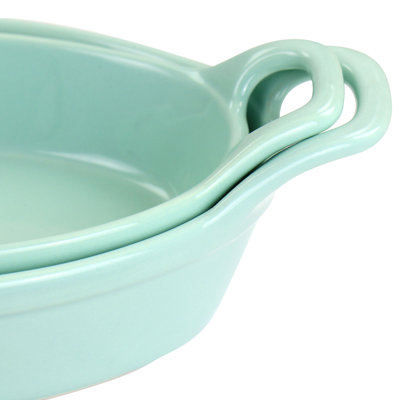 Martha Stewart 2-Piece Stoneware Baker Set