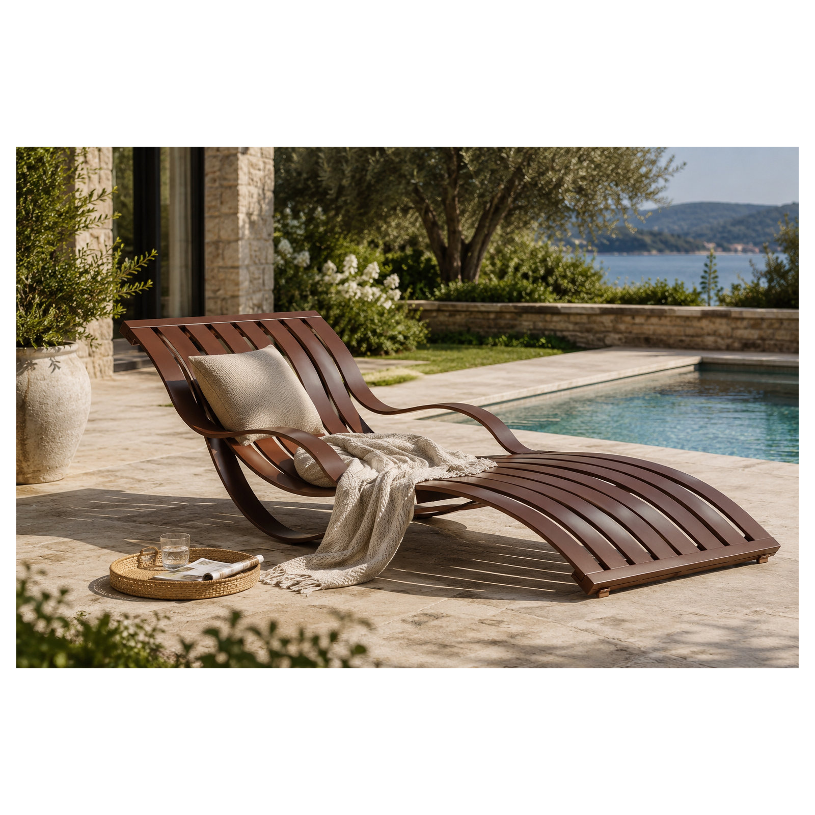 Hareton 79" Long Single Chaise, Espresso
