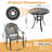 5-Piece Round Table Outdoor Cast Aluminum Dining Set, A Patio and Terrace Essential