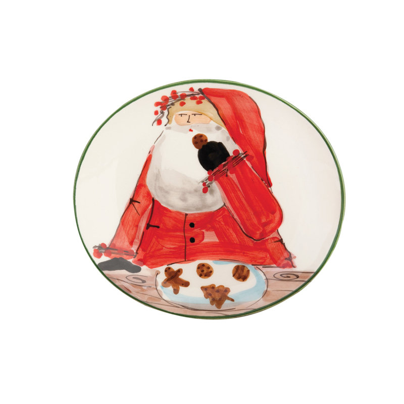 Old St. Nick Handmade Earthenware Appetizer Plate