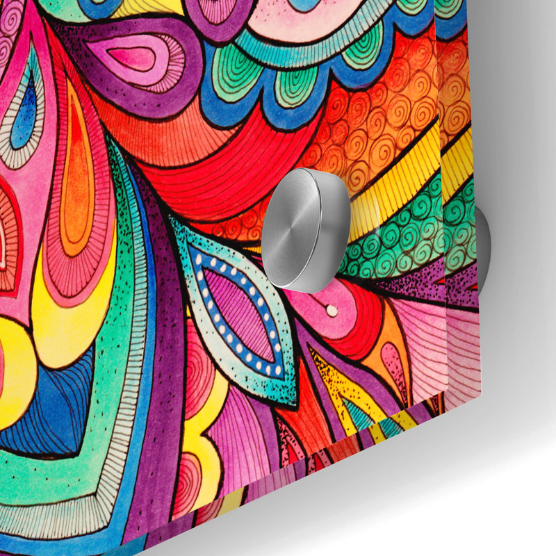 «Retro Glass Mandala» par Hello Angel, H 36 po x l 24 po x P 0,2 po