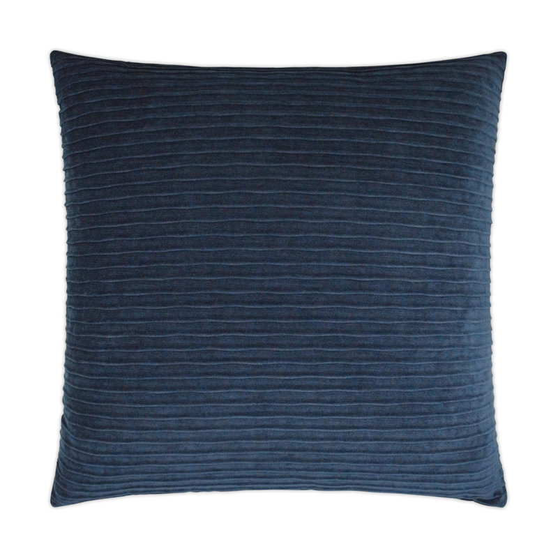 Pleatte Pillow Cover & Insert, Blue, Square 20"