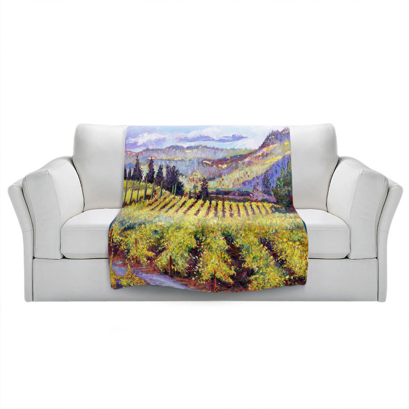Hand Woven Throw Blanket, 68" x 80"