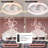 Ceiling Fans with Lights Dimmable LED Embedded installation of thin modern ceiling fans(Pink)