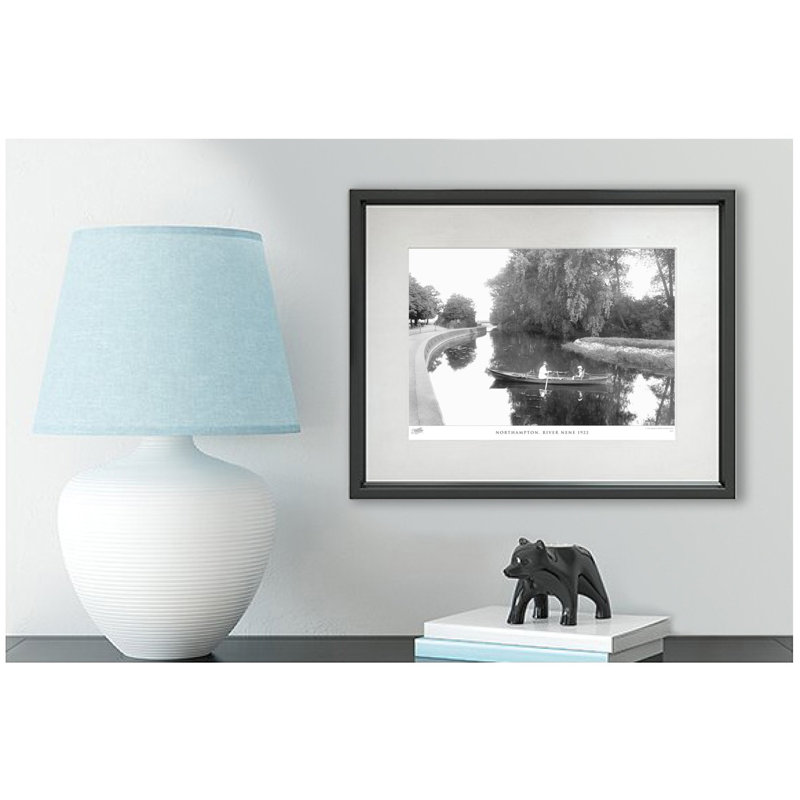 Northampton, River Nene 1922 - Single Picture Frame Print, 45cm H x 60cm W x 2.3cm D