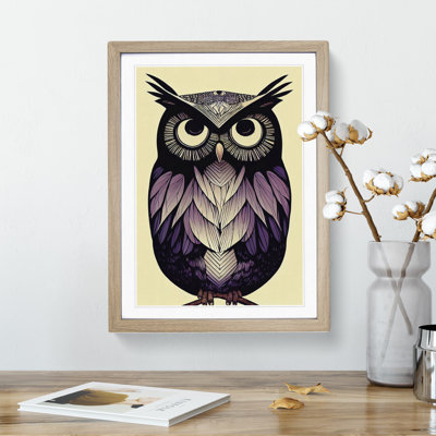 Spirited Owl - Single Picture Frame Painting
