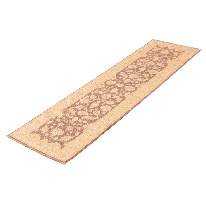 Tapis brun foncé Peshawar Oushak 2 pi 6 po x 9 pi 8 po