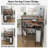 Fitnat Corner Desk with Power Outlet, LED Triangle Corner Desk with Storage for Small Space-192581531