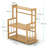 Freestanding Bamboo Spice Rack with Adjustable Racks
