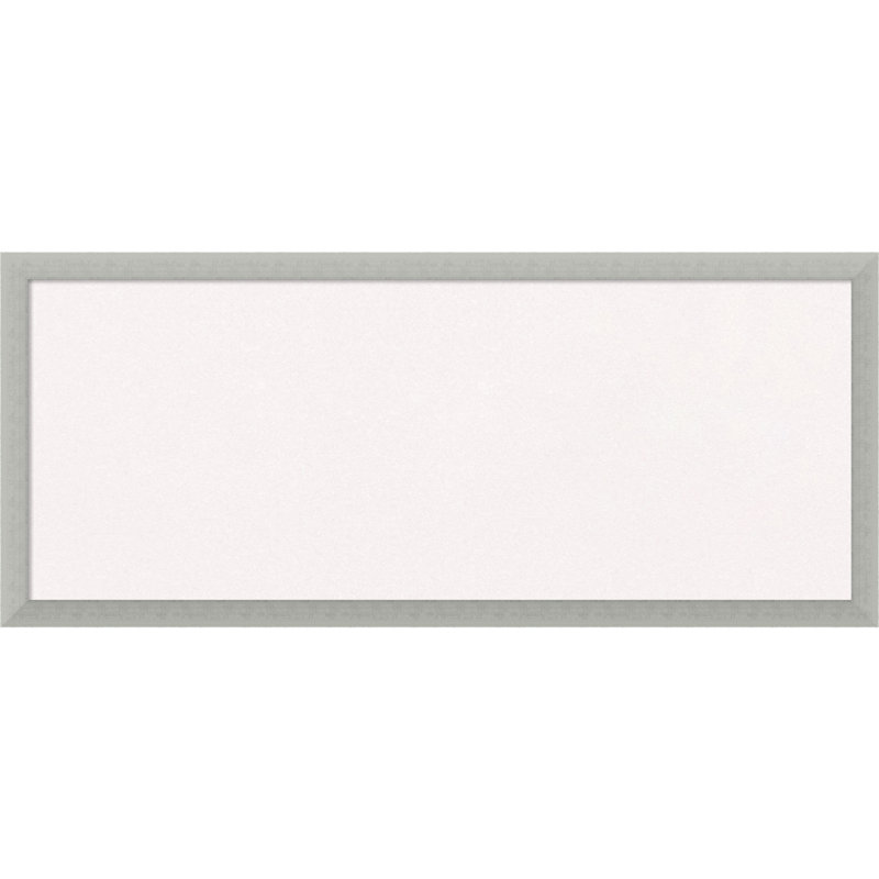Wall Cork Small - 2' - 4' Bulletin Board, Silver, 14" x 32"/32"