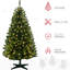 Arbre artificiel de 6 pi de hauteur, 584 branches, 212 lumières à DEL, ouverture automatique, antidéflagrant, délicieuse branche du matin de Noël, ignifuge, installation simple, rassemblement joyeux