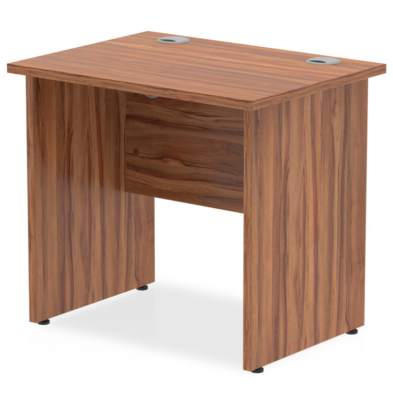 Impulse 120cm W Rectangle Desk Shell, Walnut, 73cm H x 80cm W x 60cm D