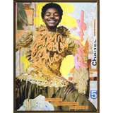 Fashion Fix Paris by Kevin Wenner - Floater Frame Mixed Media Artwork on Canvas