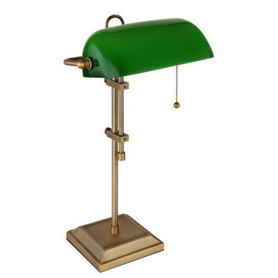 Baidnath Adjustable Metal Bankers Chair Lamp