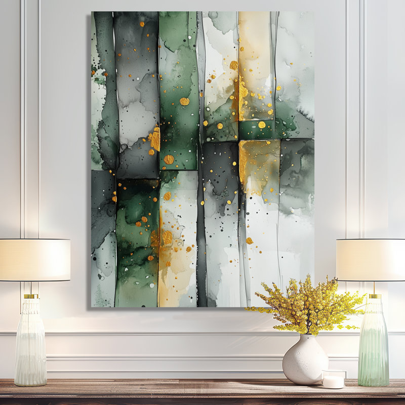 Heidel - Décoration murale abstraite, Toile tendue, Ne s’applique pas, H 20 po x l 12 po