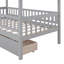 Twin Size House Bed With Two Drawers-1395846149
