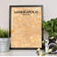 Minneapolis City Map - No Frame Print-592615796