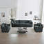 Ensemble de salon en chenille 3 pièces avec coussins Foster-715615753