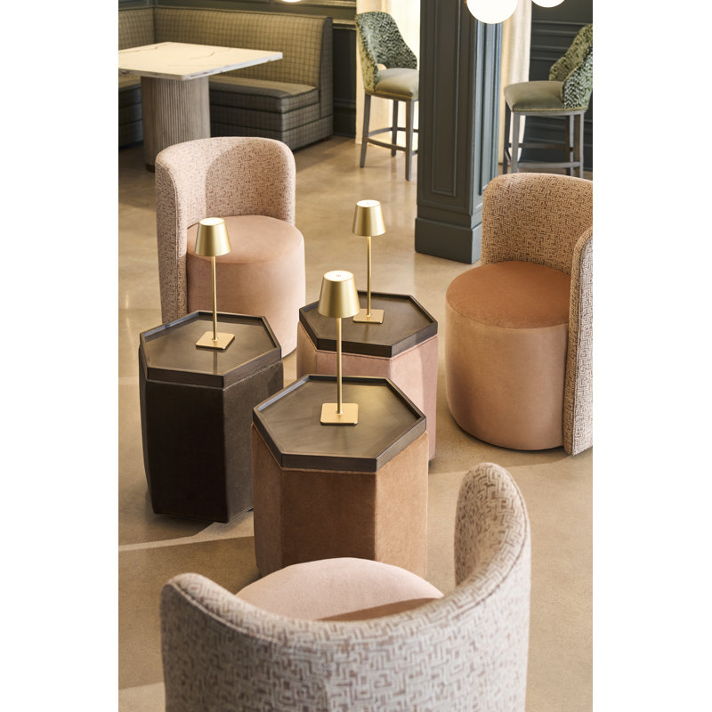 Solid Wood End Table, Tobacco, 3306 Denim