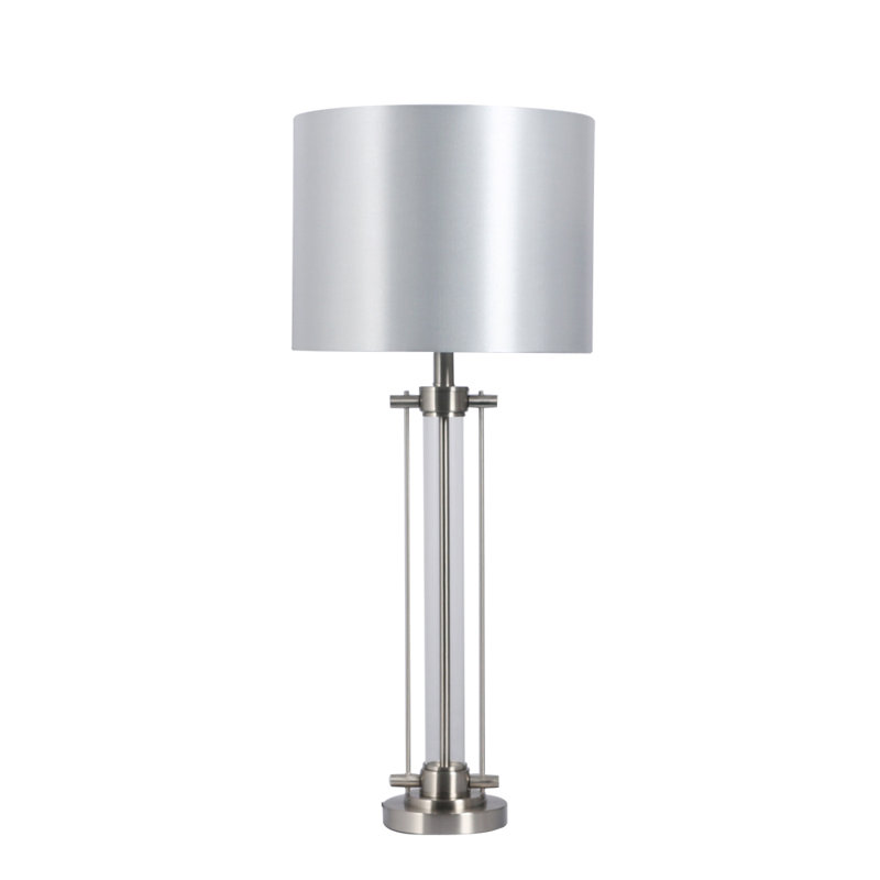 Krantz Table Lamp, Satin Chrome