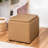 17.7" Faux Leather Storage Ottoman With Reversible Tray Top-1692955908