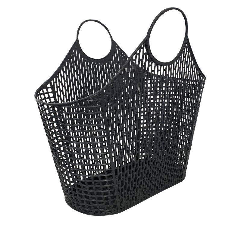 Ebern Designs Plastic Decorative Basket, Black