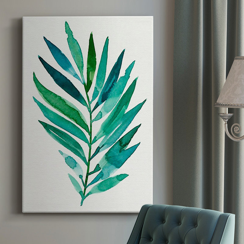 Impression sur toile tendue Palm Frond Flow I, H 12 po x l 8 po x P 1,5 po