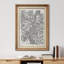Abstrait botanique noir et blanc, tapisserie botanique, nature sauvage, impression sur papier-91356281-91356283