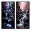 «Pink Grey Waterfall Misty Reverie», 2 pièces sur toile-835391837-835391833