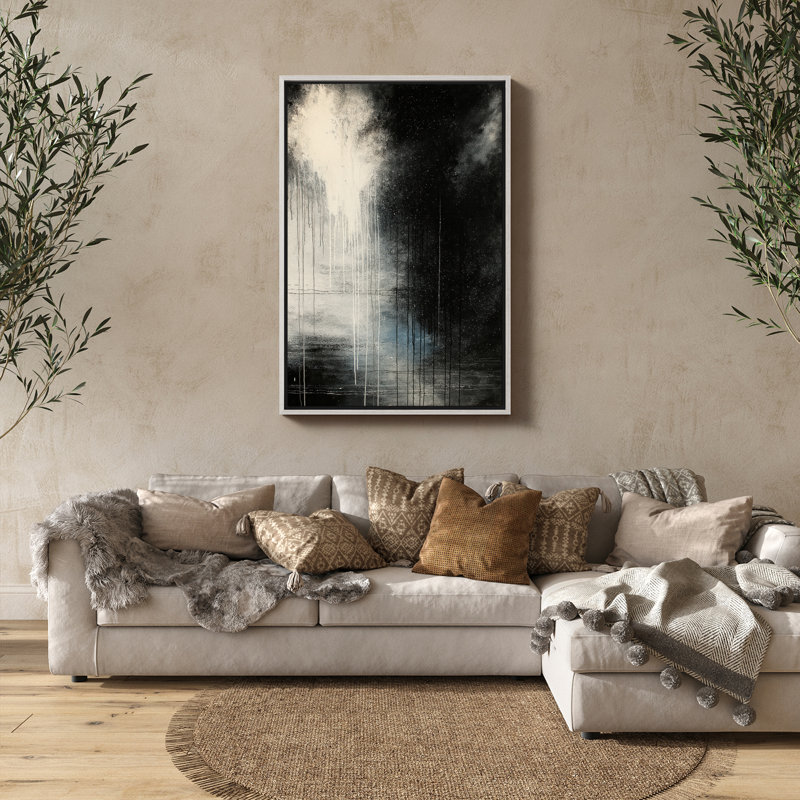 Art mural encadré, rétro, antique, classique pour chambre à coucher, H 36 po x l 24 po, Blanc