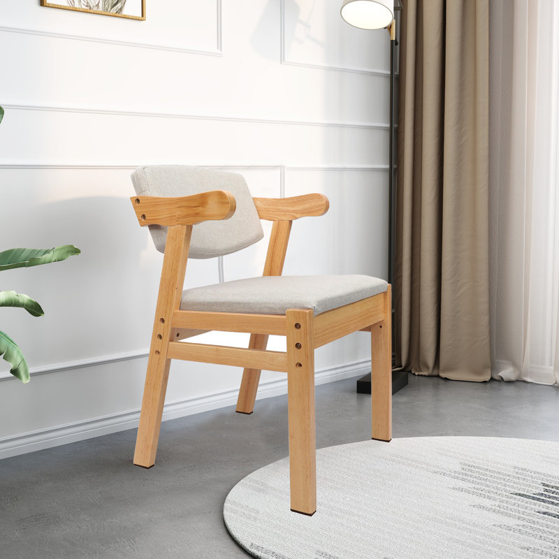 100.1cm W Writing Desk and Chair Set, Beige