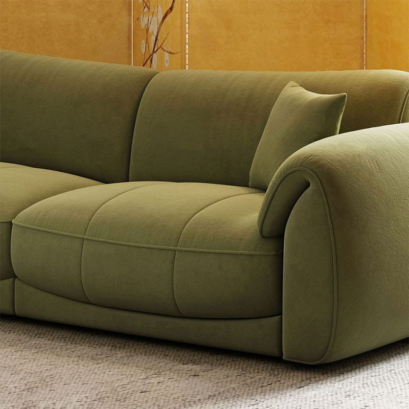 98.43" Green Cat Scratch Resistant Fabric Modular Sofa, 98.43"W*44.09"D*33.86"H