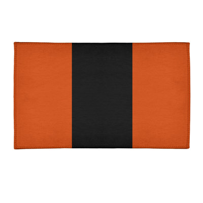 Tapis orange/noir