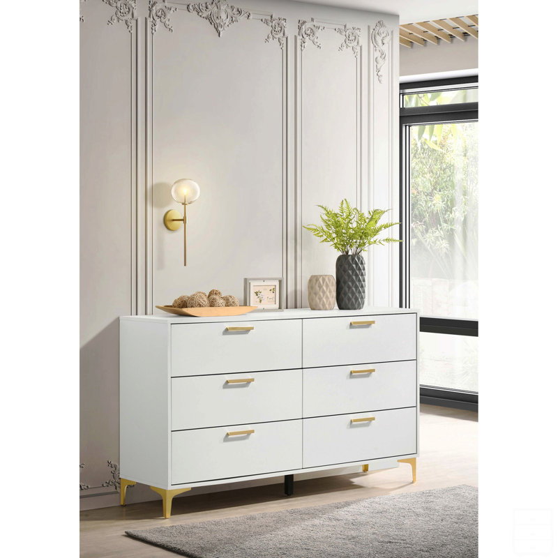 Commode rectangulaire à 6 tiroirs