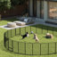 Parc pour chien pliable en métal robuste avec 1 porte (ensemble de 6)-111004117-111004119