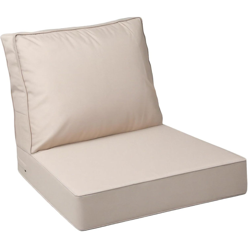 Coussins de siège extérieurs profonds avec coussin double