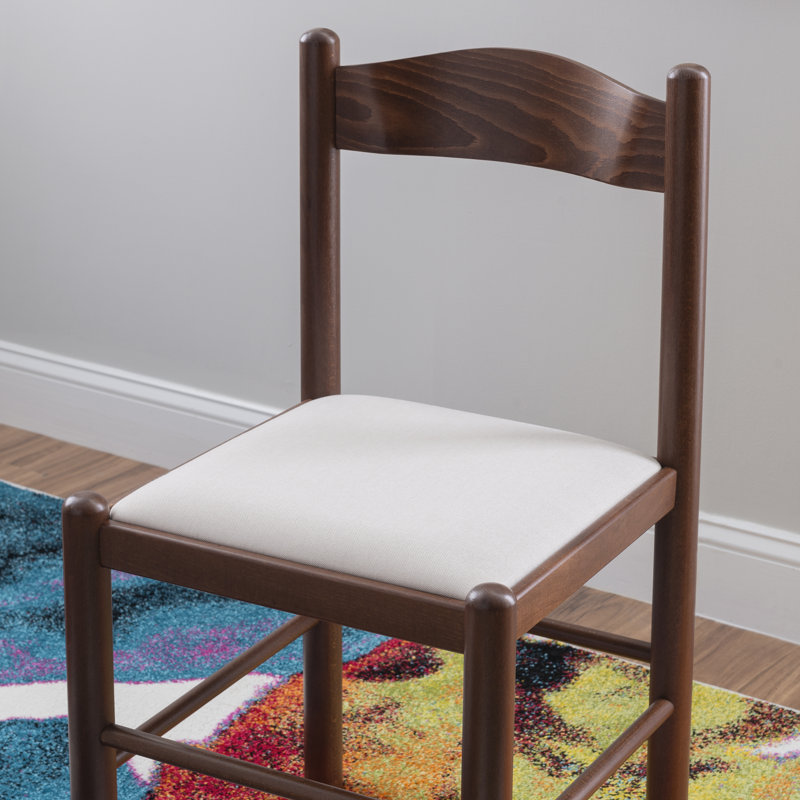 Equelle 18'' H Upholstered Beech Side Chair, Walnut